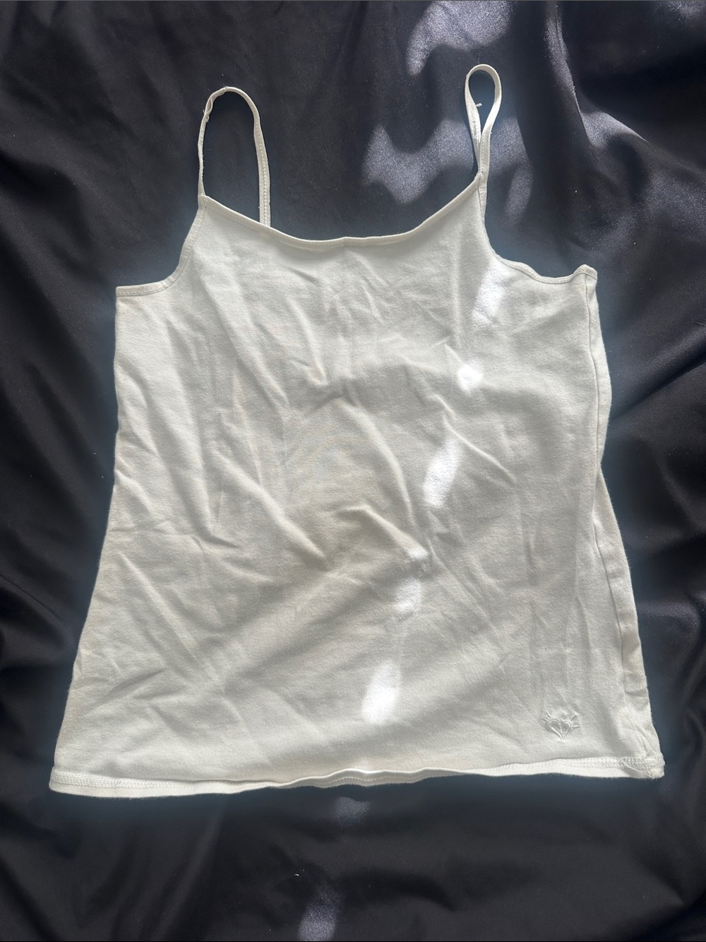 Justice White Spaghetti Strap Camisole